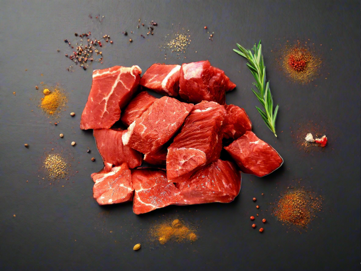 Grass Fed Diced Beef Chuck Steak